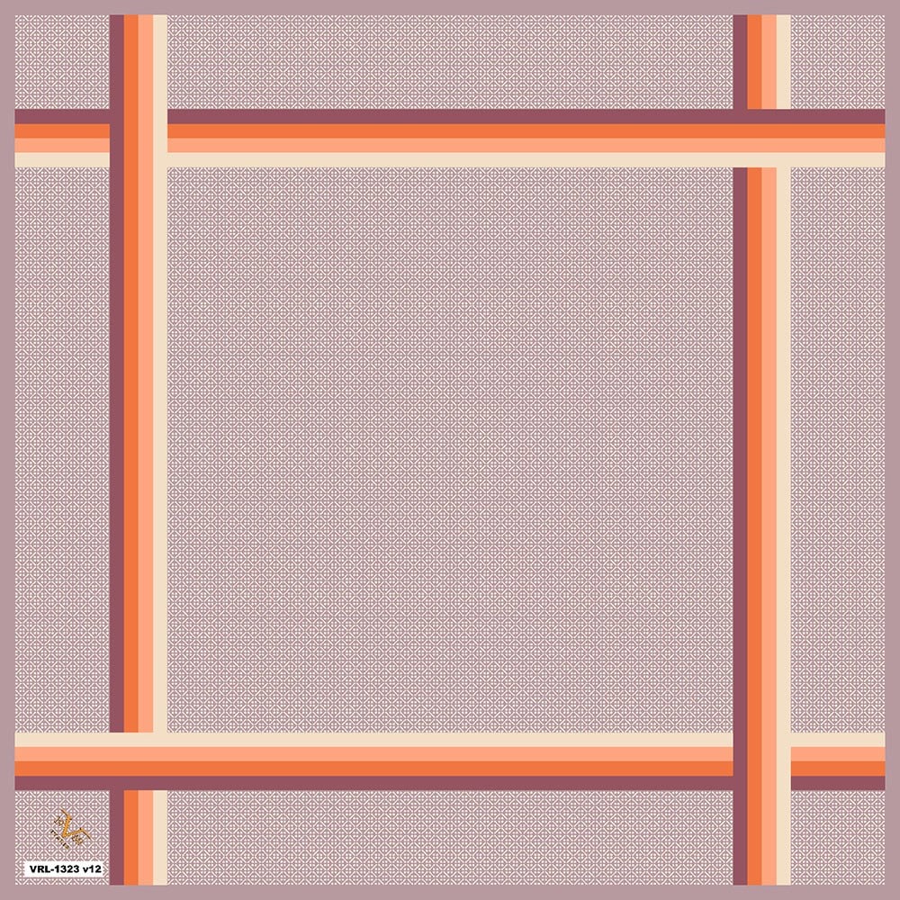BLACK SERİ EŞARPGeometrik Desen Black Seri Twill Eşarp Askısı ile Birlikte 90x90 cm