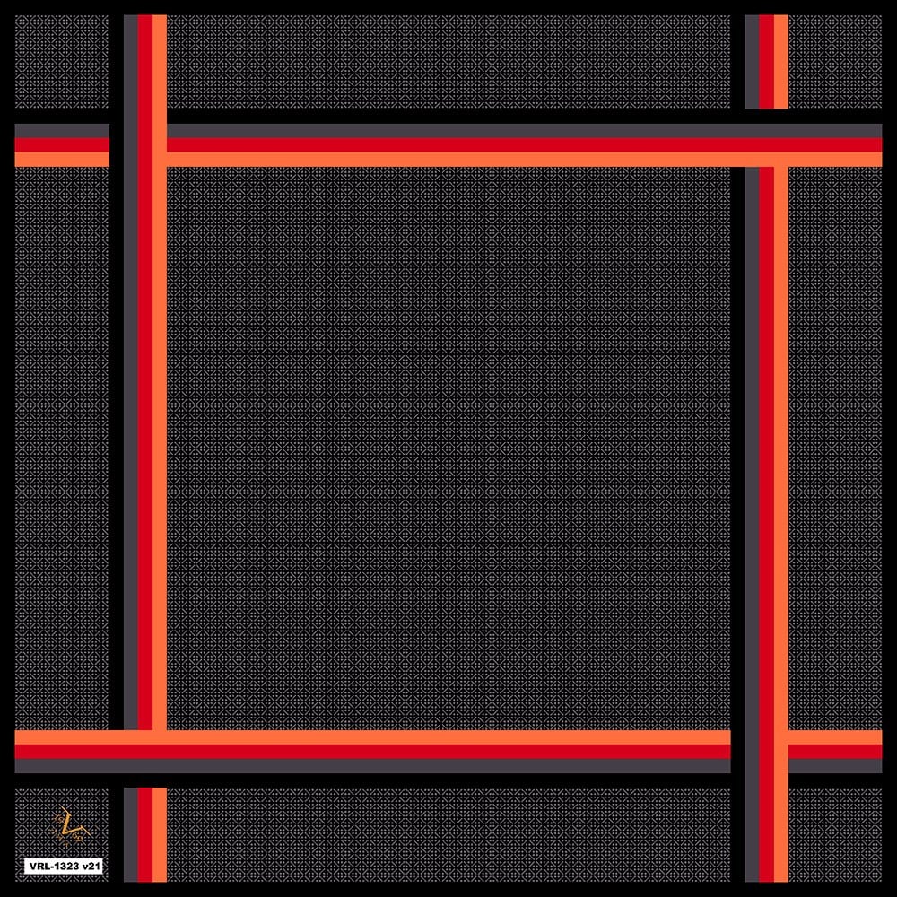 BLACK SERİ EŞARPGeometrik Desen Black Seri Twill Eşarp Askısı ile Birlikte 90x90 cm