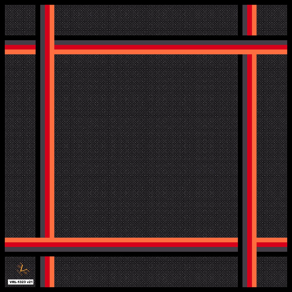 BLACK SERİ EŞARPGeometrik Desen Black Seri Twill Eşarp Askısı ile Birlikte 90x90 cm
