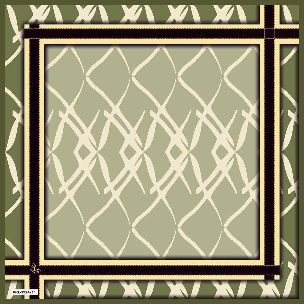 BLACK SERİ EŞARPGeometrik Desen Black Seri Twill Eşarp Askısı ile Birlikte 90x90 cm
