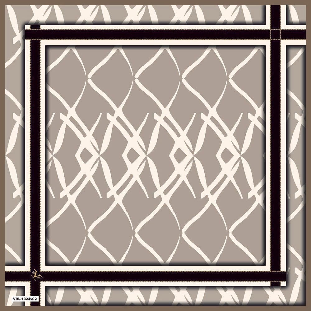 BLACK SERİ EŞARPGeometrik Desen Black Seri Twill Eşarp Askısı ile Birlikte 90x90 cm