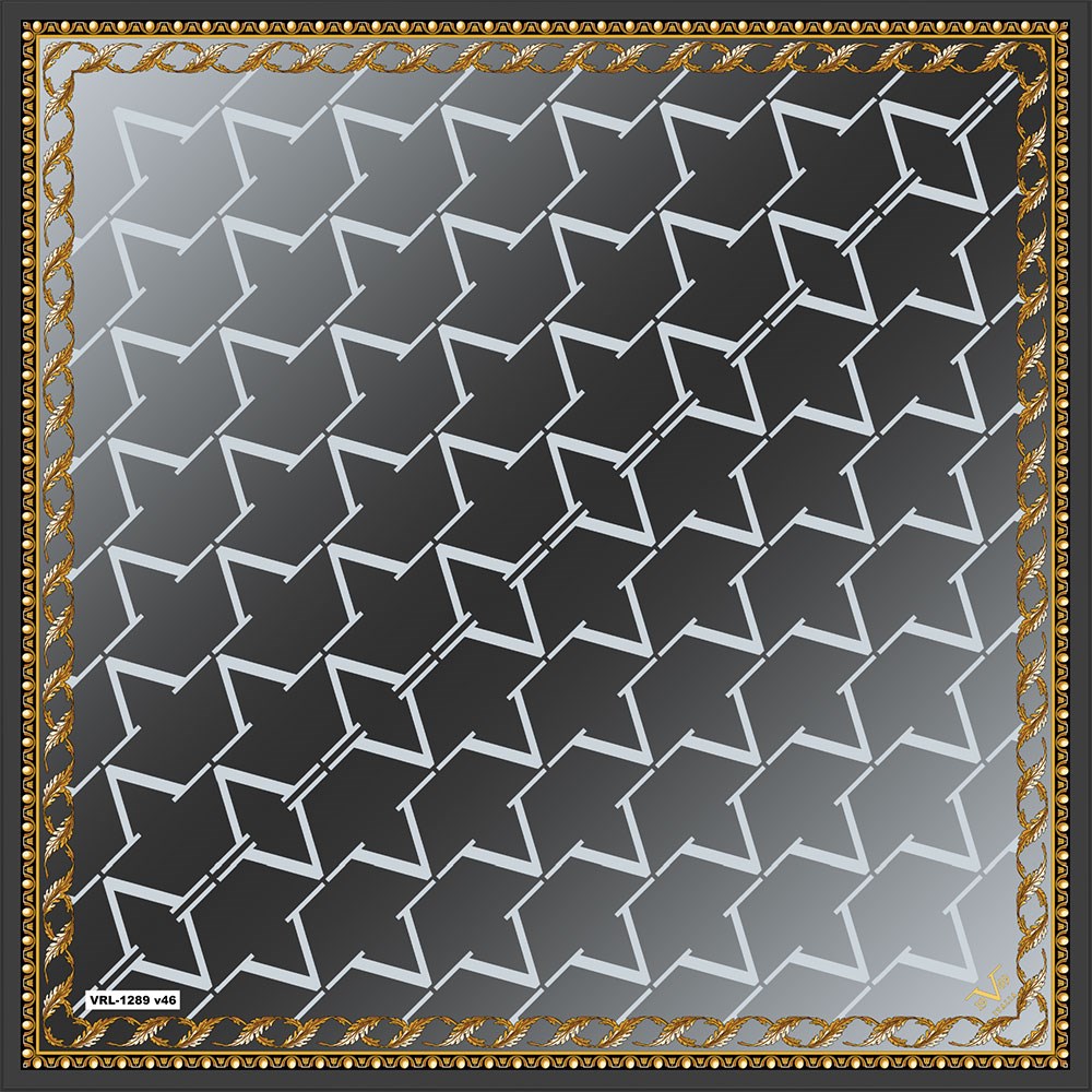 BLACK SERİ EŞARPDesenli Black Seri Twill Eşarp Askısı ile Birlikte 90x90 cm