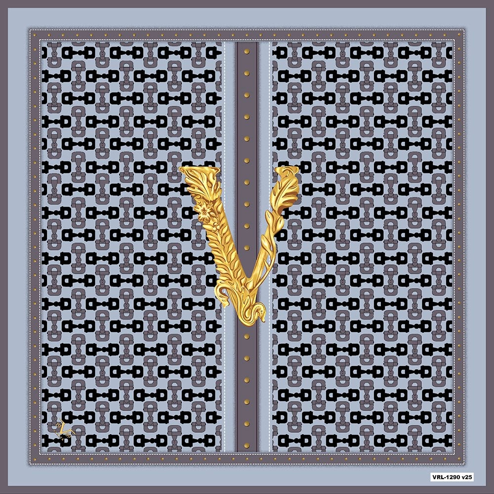 BLACK SERİ EŞARPLogolu Desen Black Seri Twill Eşarp Askısı ile Birlikte 90x90 cm