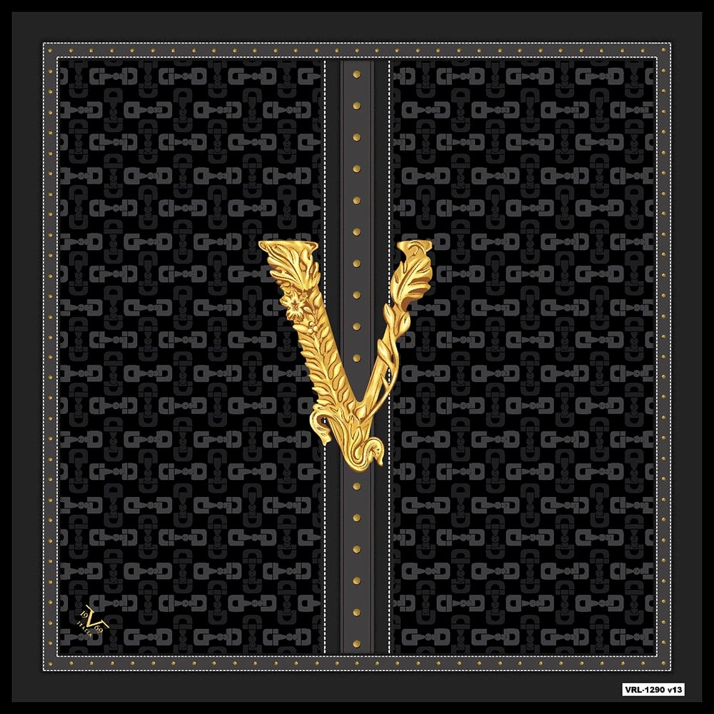 BLACK SERİ EŞARPLogolu Desen Black Seri Twill Eşarp Askısı ile Birlikte 90x90 cm