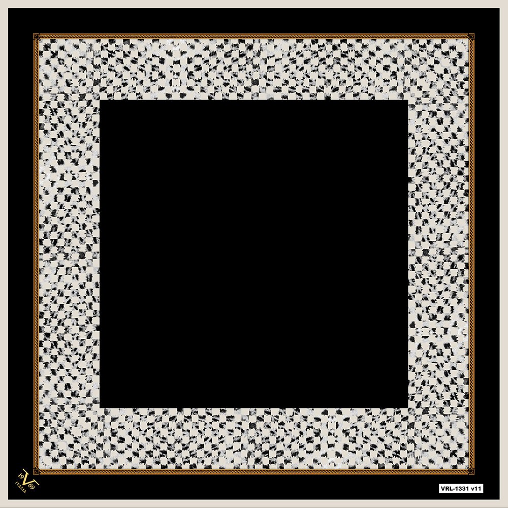 BLACK SERİ EŞARPEkose Desen Black Seri Twill Eşarp Askısı ile Birlikte 90x90 cm