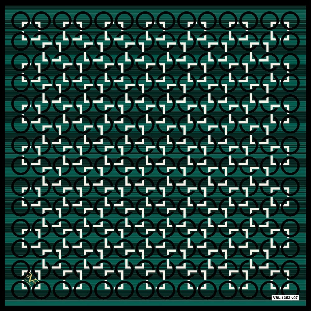 BLACK SERİ EŞARPGeometrik Desen Black Seri Twill Eşarp Askısı ile Birlikte 90x90 cm