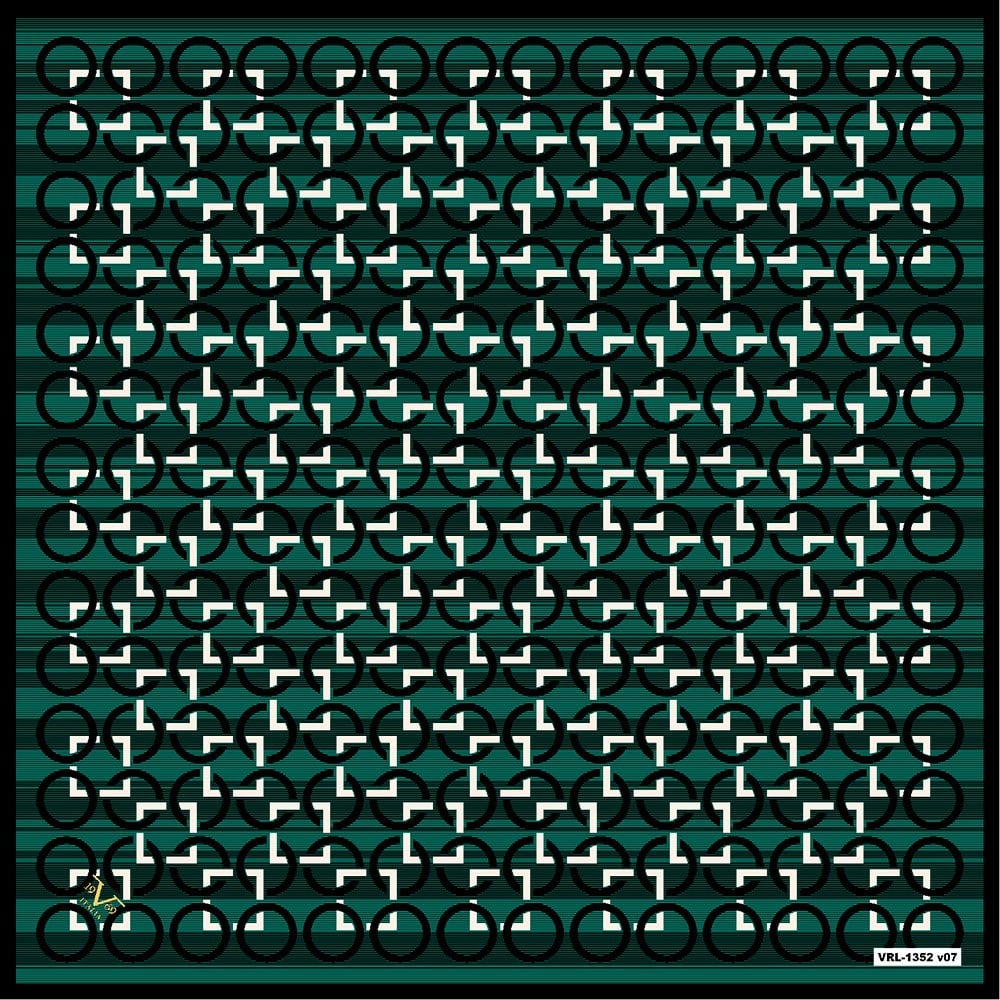 BLACK SERİ EŞARPGeometrik Desen Black Seri Twill Eşarp Askısı ile Birlikte 90x90 cm