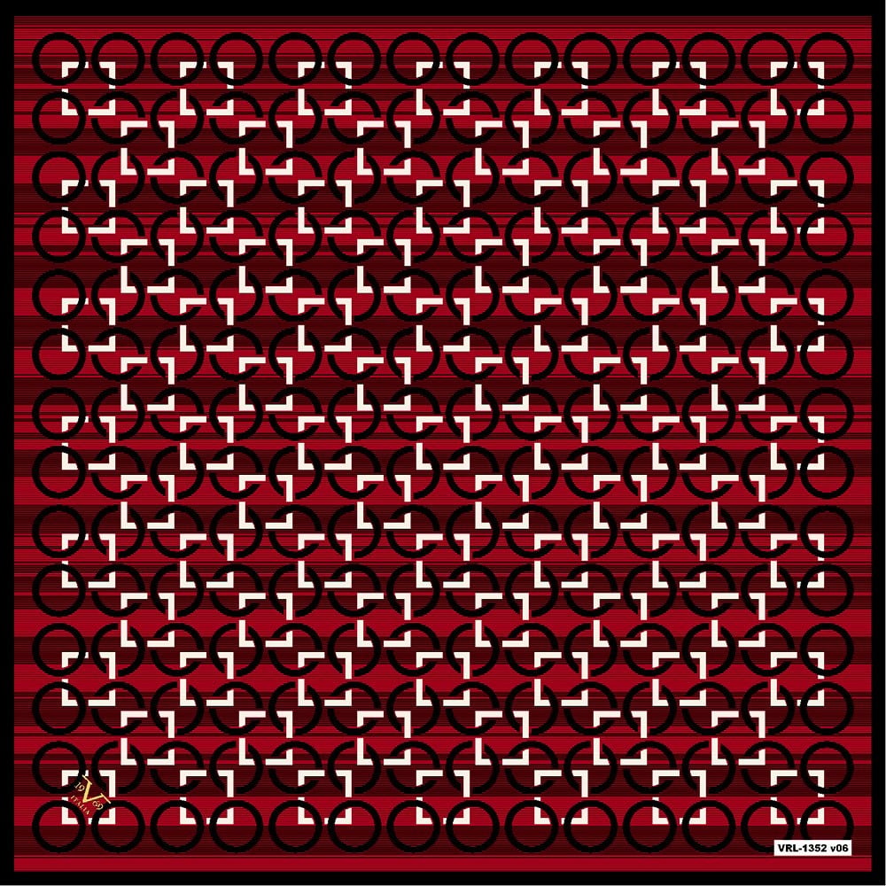 BLACK SERİ EŞARPGeometrik Desen Black Seri Twill Eşarp Askısı ile Birlikte 90x90 cm