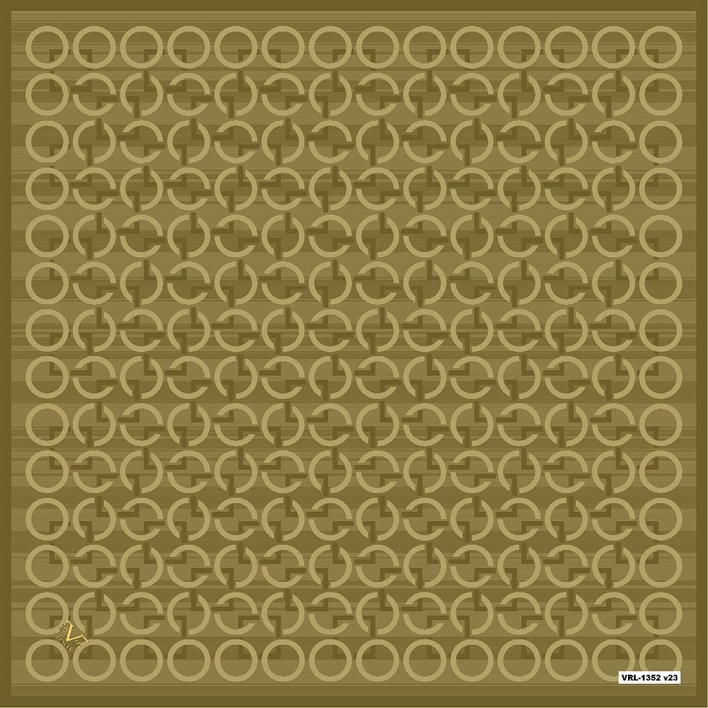 BLACK SERİ EŞARPGeometrik Desen Black Seri Twill Eşarp Askısı ile Birlikte 90x90 cm