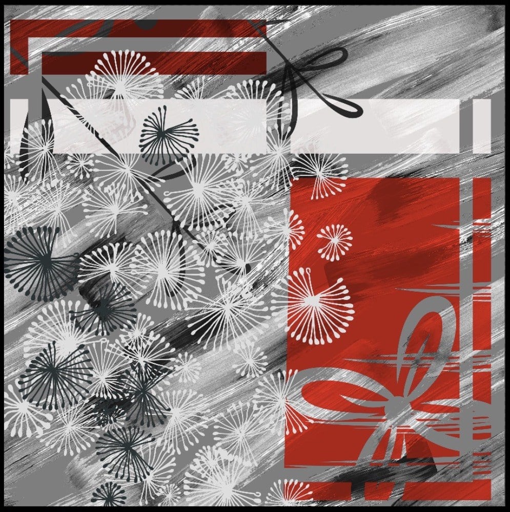 ScarfDesenli Korea Crape Seri 120x120 cm