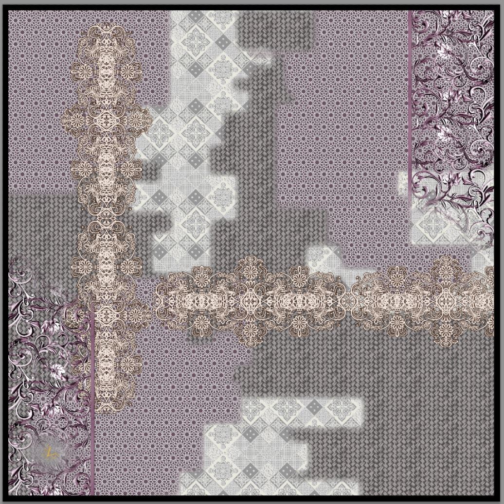 EŞARPDesenli Korea Crape Seri 120x120 cm