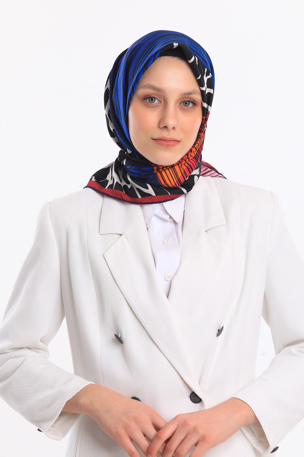 EŞARPLeopar Desen Gold Seri Twill Eşarp Askısı ile Birlikte 90x90 cm