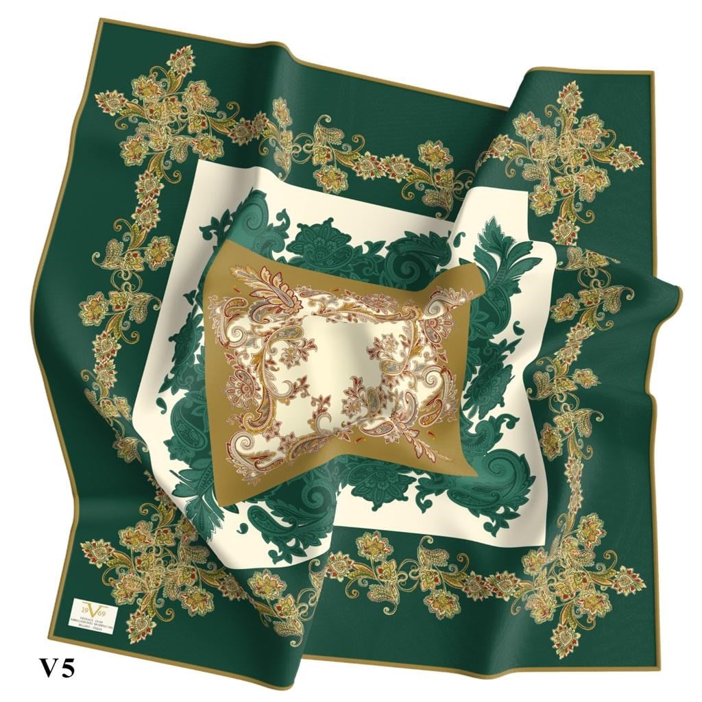 EŞARPDantel Desen İtalyan Şifon Seri Eşarp Askısı İle Birlikte 110x110 cm **
