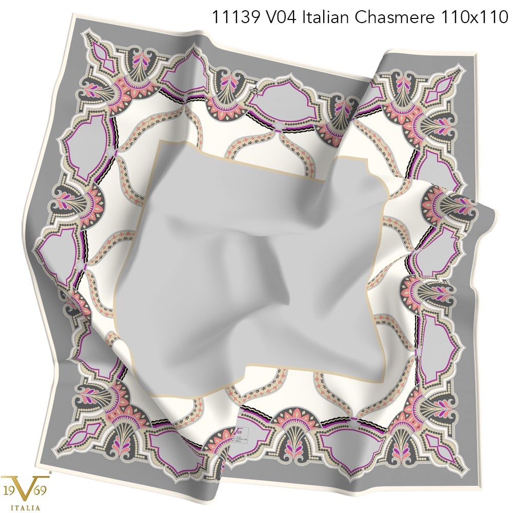 EŞARPDesenli Italian Cashmere Seri Eşarp Askısı İle Birlikte 110x110