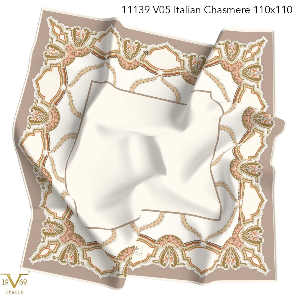 EŞARPDesenli Italian Cashmere Seri Eşarp Askısı İle Birlikte 110x110