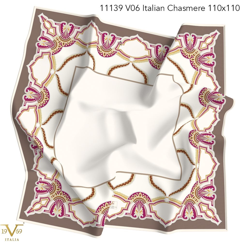 EŞARPDesenli Italian Cashmere Seri Eşarp Askısı İle Birlikte 110x110