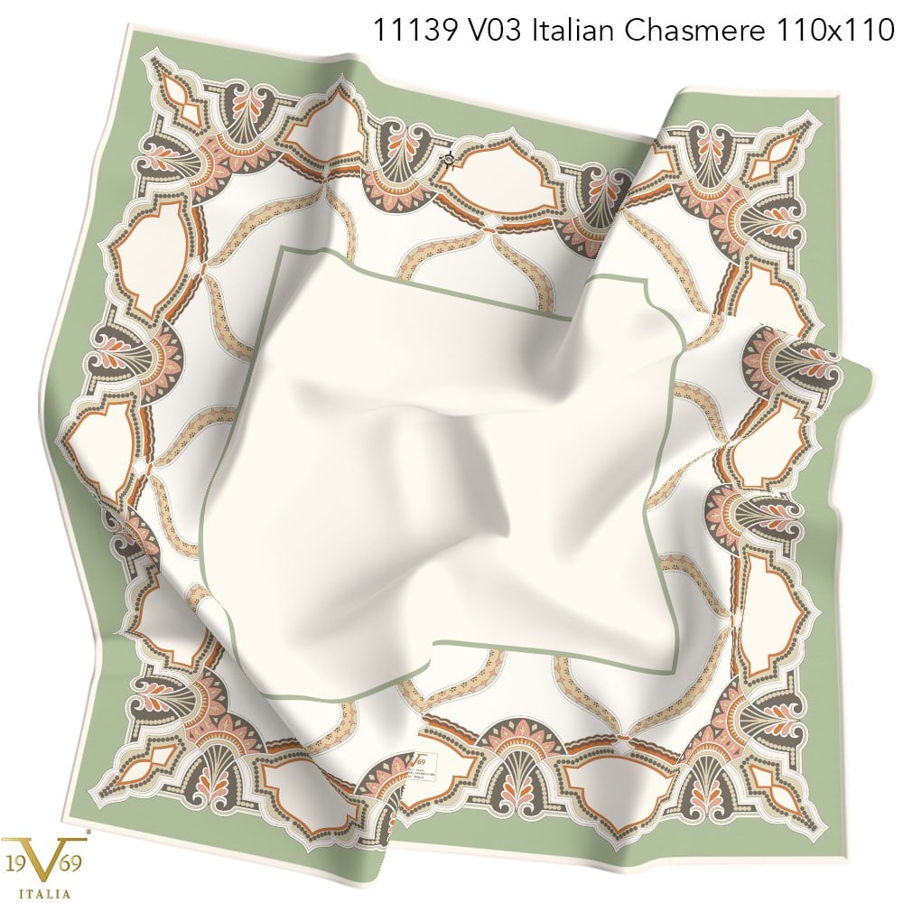 EŞARPDesenli Italian Cashmere Seri Eşarp Askısı İle Birlikte 110x110