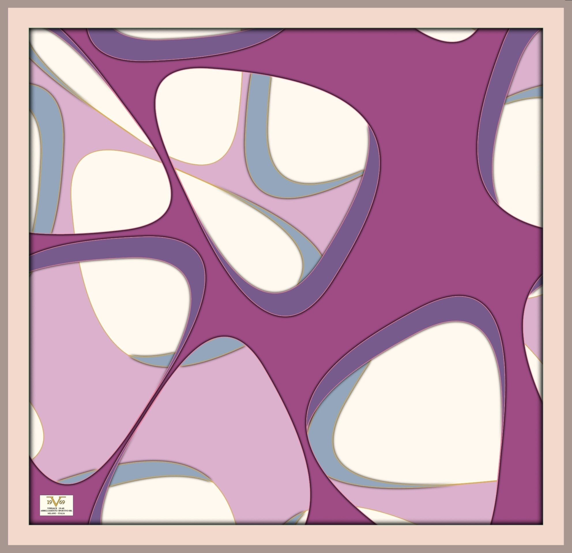 EŞARPDesenli Modal Twil Seri Seri Eşarp Askısı İle Birlikte 100X100 cm