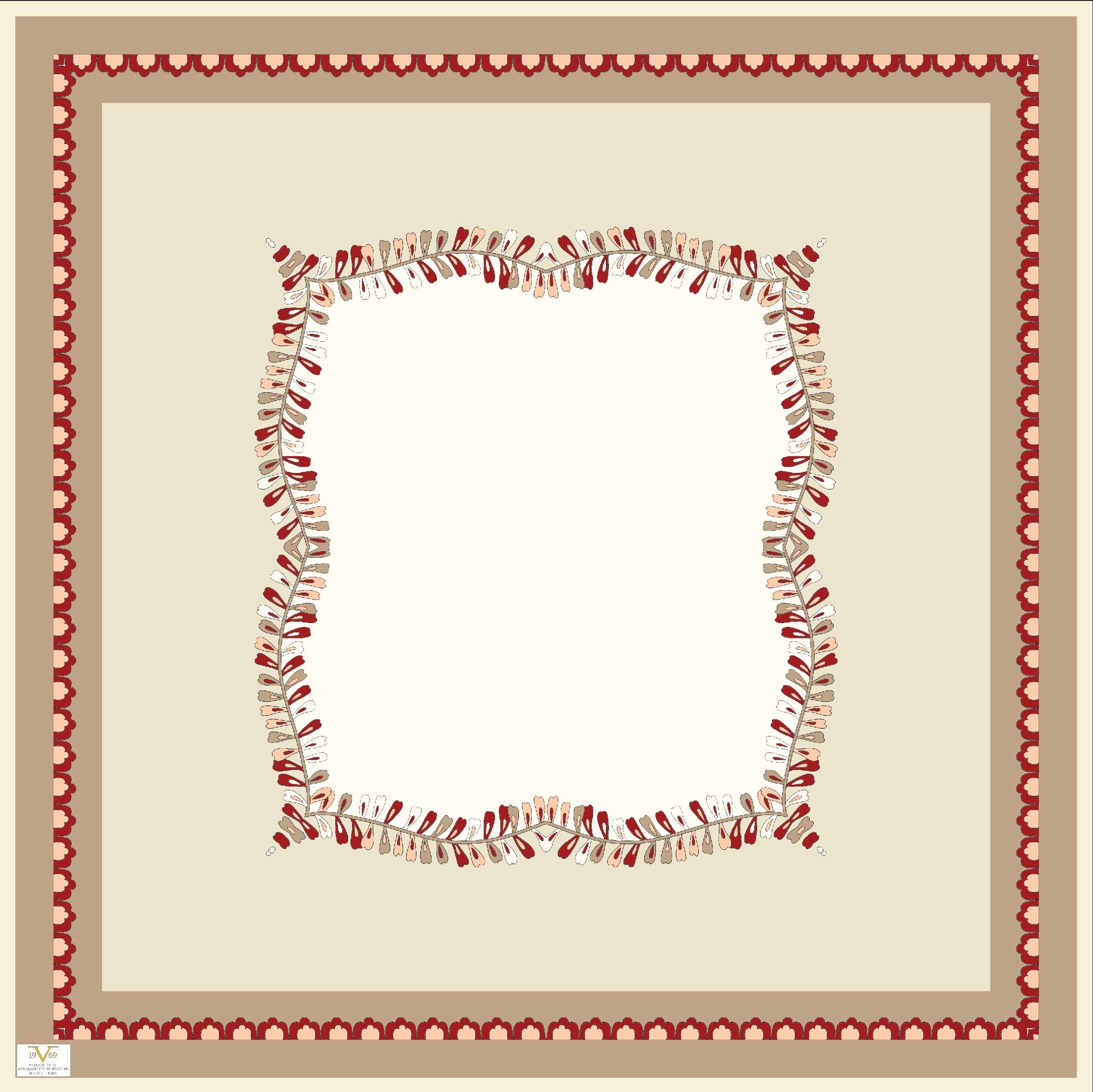 EŞARPDesenli Italian Cashmere Seri Eşarp Askısı İle Birlikte 110x110