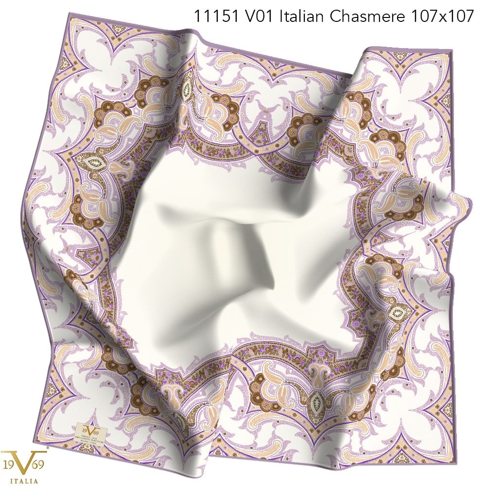 EŞARPDesenli Italian Cashmere Seri Eşarp Askısı İle Birlikte 110x110
