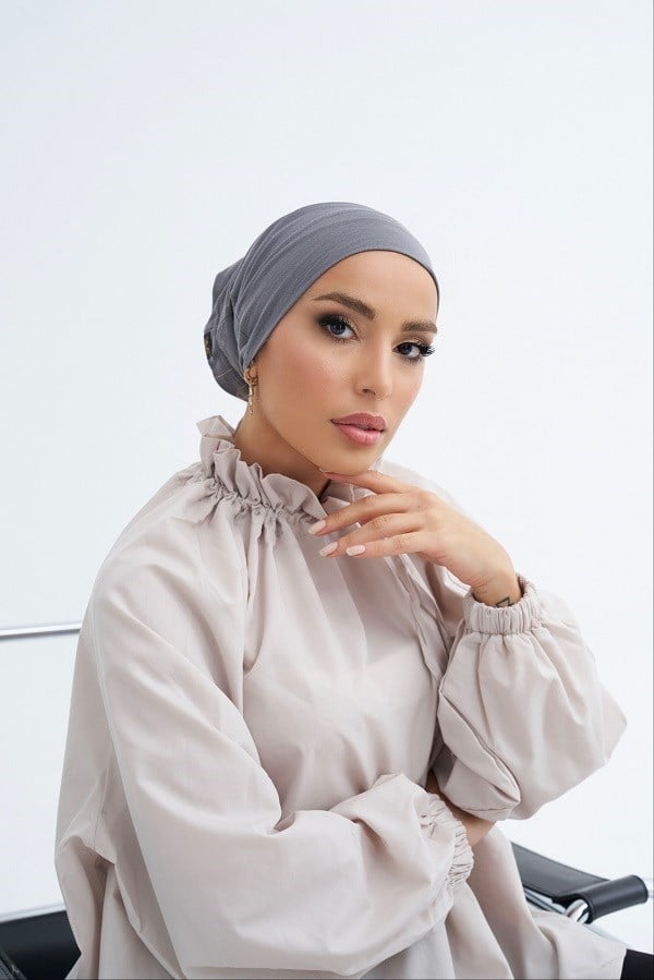 ScarfSolid Colors Lyocell Seri Boru Bone
