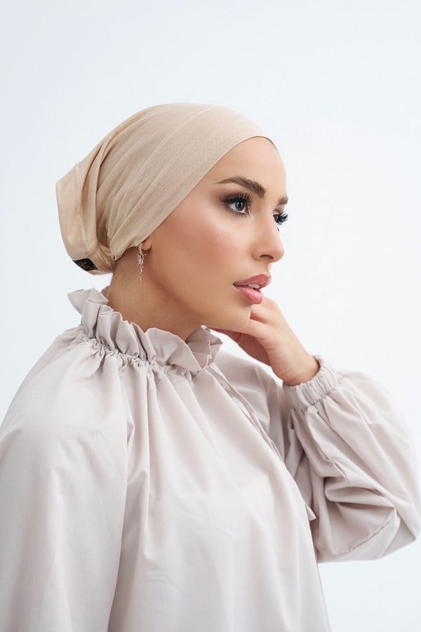 ScarfSolid Colors Lyocell Seri Boru Bone