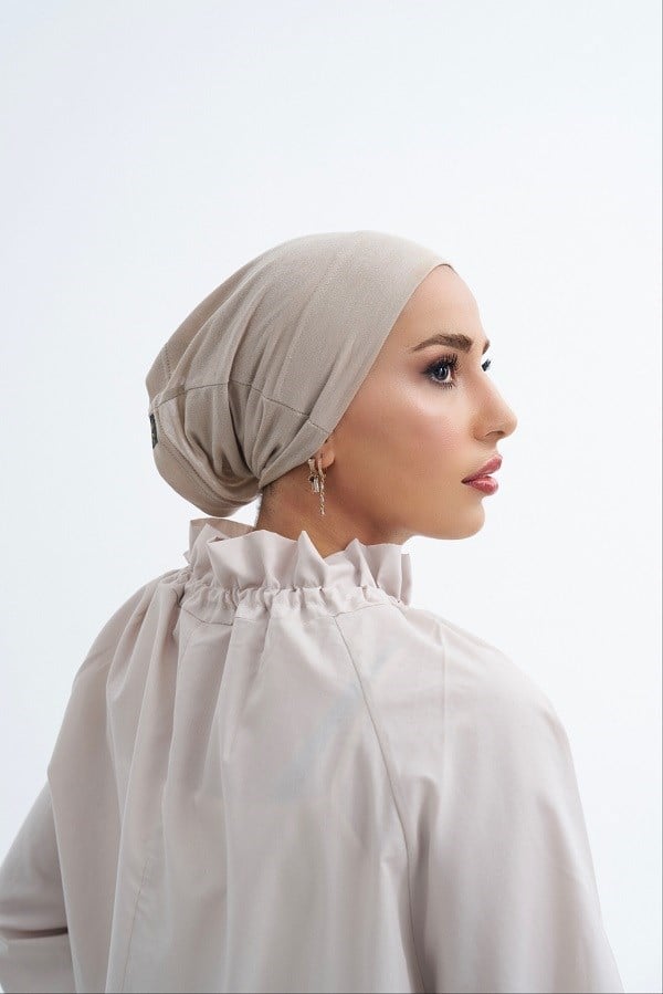 ScarfSolid Colors Lyocell Seri Boru Bone