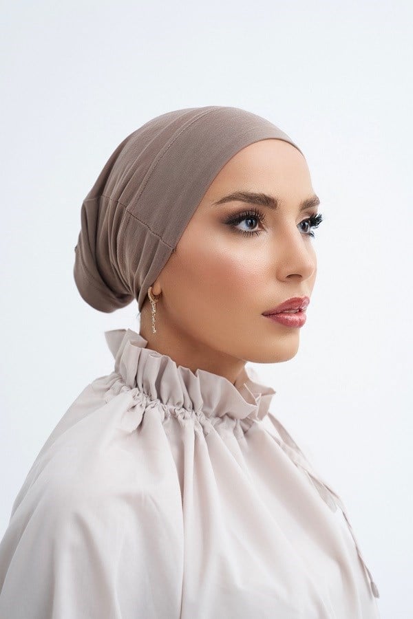 ScarfSolid Colors Lyocell Seri Boru Bone