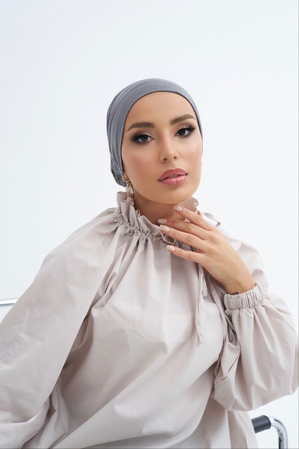 ScarfSolid Colors Lyocell Seri Boru Bone