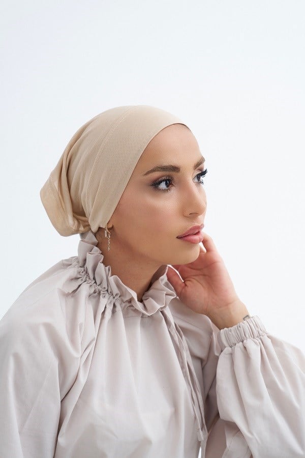 ScarfSolid Colors Lyocell Seri Boru Bone
