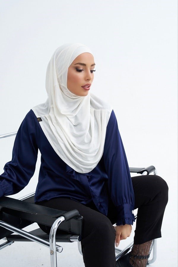 ScarfSolid Colors Lyocell Seri İkili Takım Bone