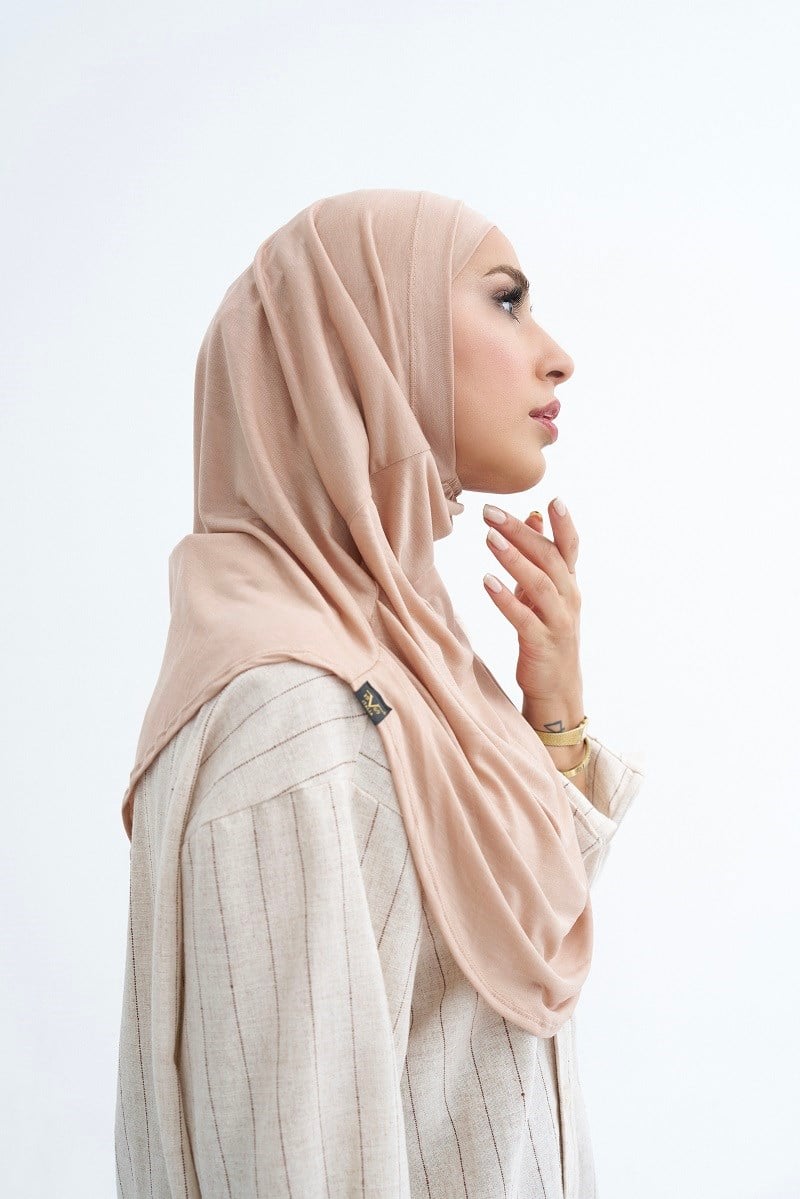 ScarfSolid Colors Lyocell Seri İkili Takım Bone