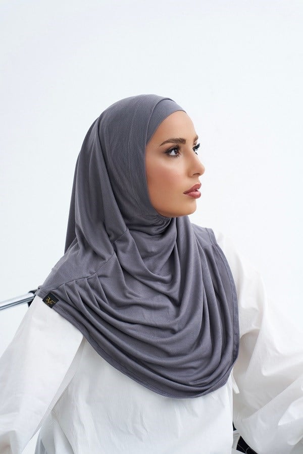 ScarfSolid Colors Lyocell Seri İkili Takım Bone