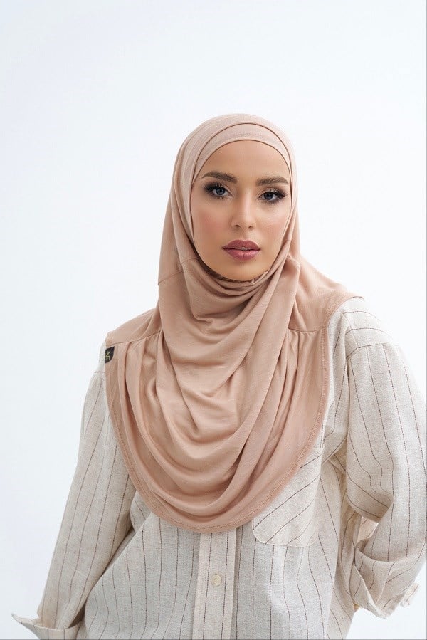 ScarfSolid Colors Lyocell Seri İkili Takım Bone