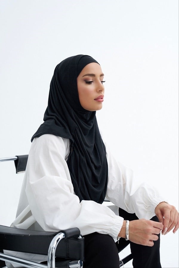ScarfSolid Colors Lyocell Seri İkili Takım Bone