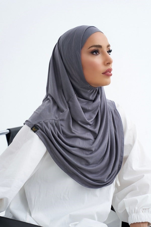 ScarfSolid Colors Lyocell Seri İkili Takım Bone