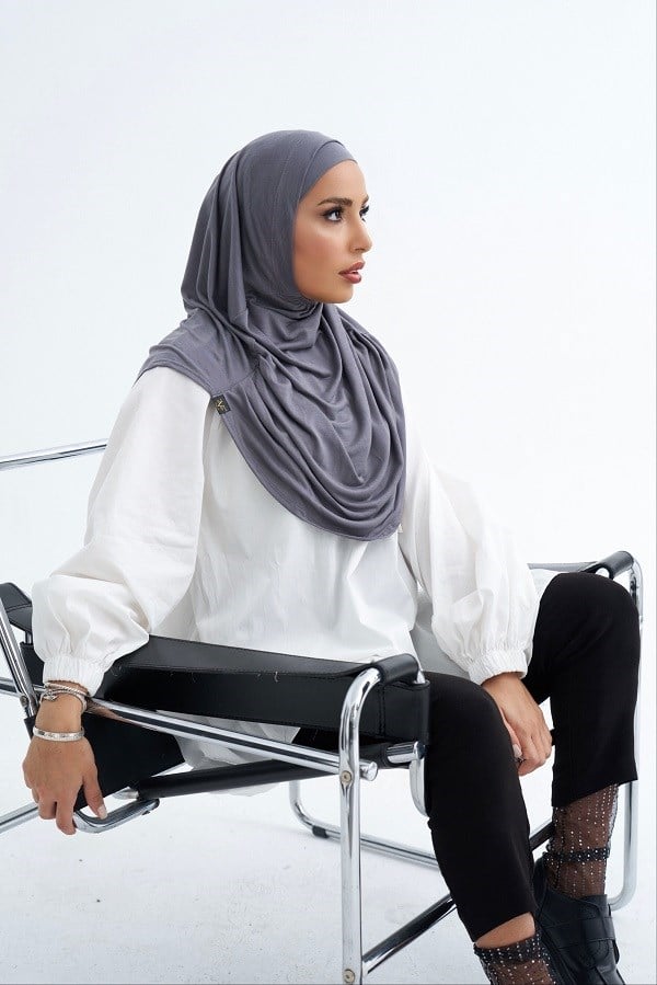 ScarfSolid Colors Lyocell Seri İkili Takım Bone