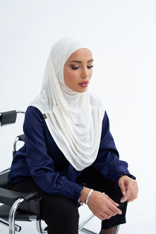 ScarfSolid Colors Lyocell Seri İkili Takım Bone