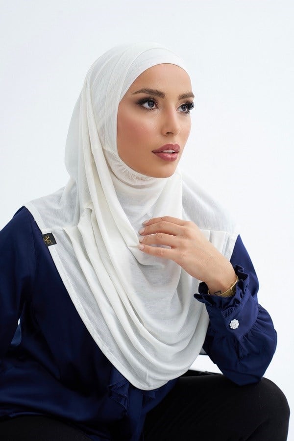 ScarfSolid Colors Lyocell Seri İkili Takım Bone