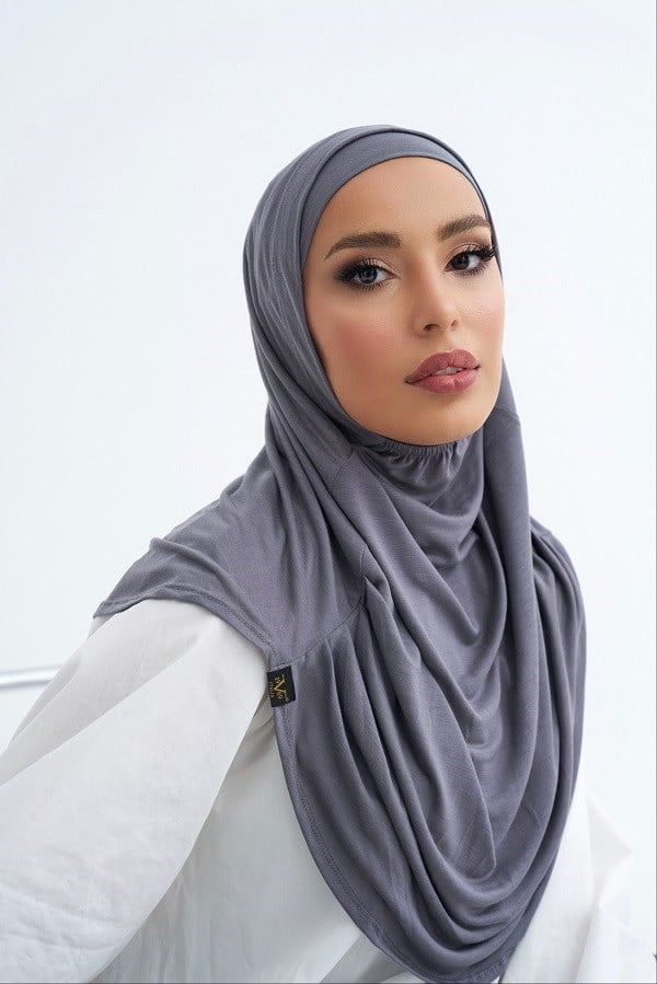 ScarfSolid Colors Lyocell Seri İkili Takım Bone