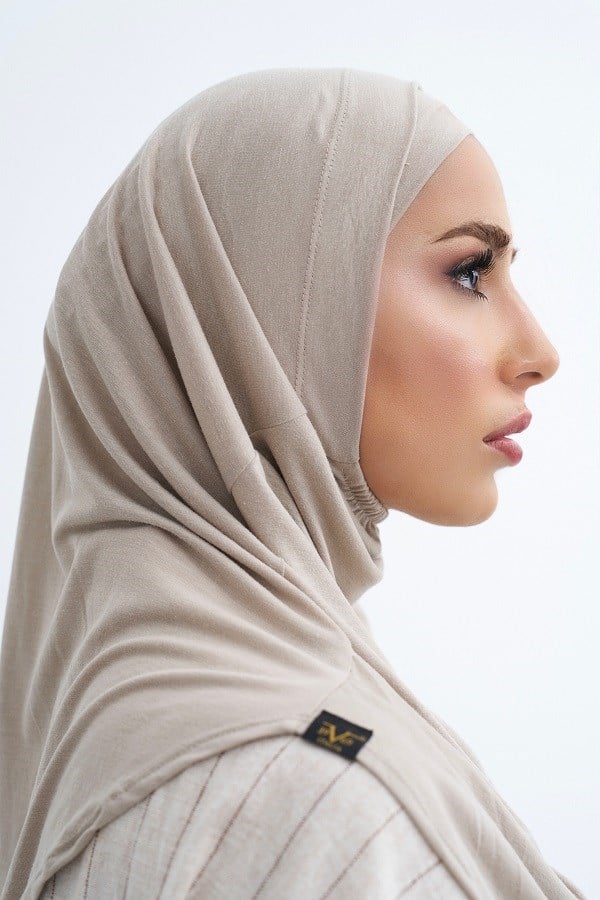 ScarfSolid Colors Lyocell Seri İkili Takım Bone