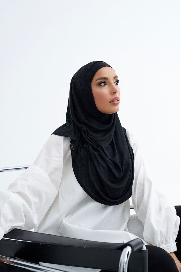 ScarfSolid Colors Lyocell Seri İkili Takım Bone