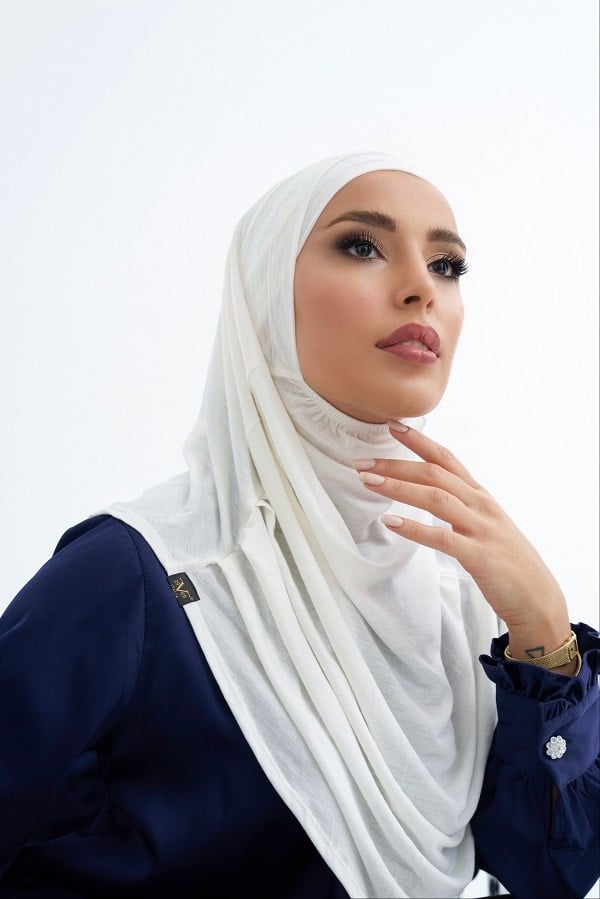 ScarfSolid Colors Lyocell Seri İkili Takım Bone