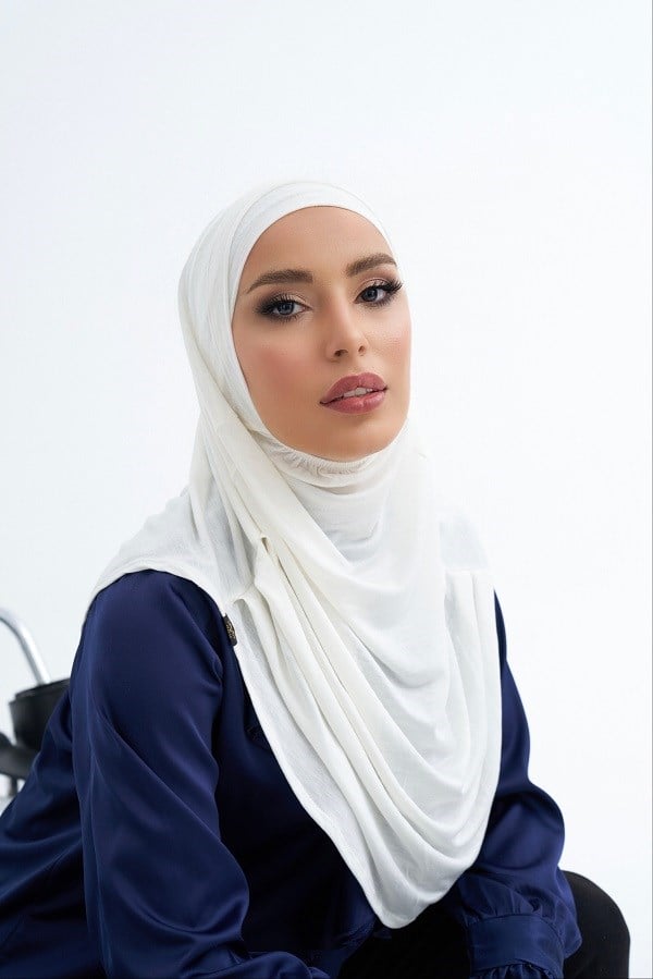 ScarfSolid Colors Lyocell Seri İkili Takım Bone