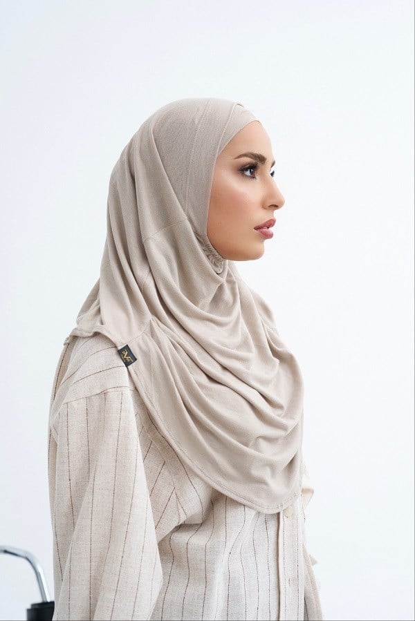 ScarfSolid Colors Lyocell Seri İkili Takım Bone