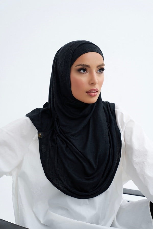 ScarfSolid Colors Lyocell Seri İkili Takım Bone