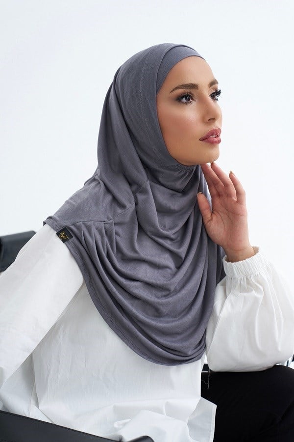 ScarfSolid Colors Lyocell Seri İkili Takım Bone