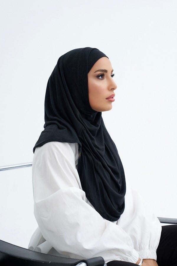 ScarfSolid Colors Lyocell Seri İkili Takım Bone