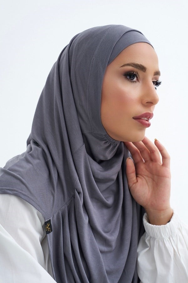 ScarfSolid Colors Lyocell Seri İkili Takım Bone