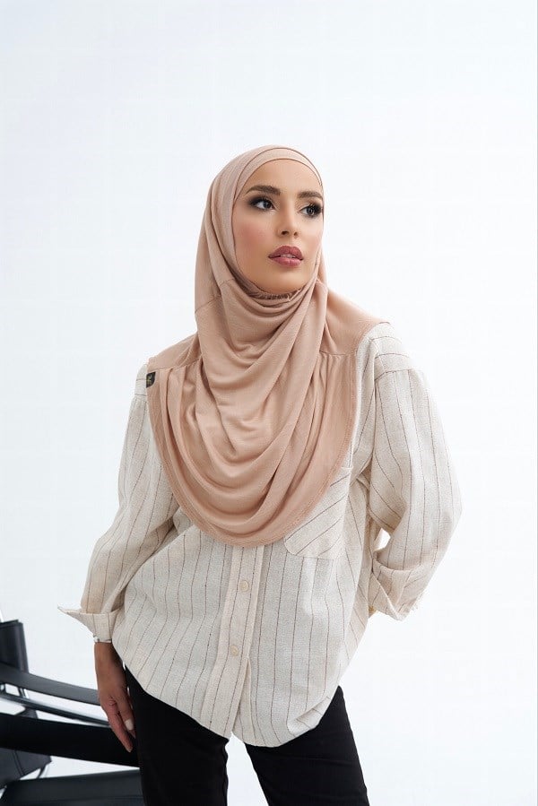 ScarfSolid Colors Lyocell Seri İkili Takım Bone
